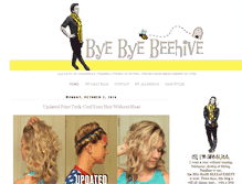 Tablet Screenshot of byebyebeehive.com